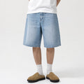 LIGHT BLUE DENIM JORT